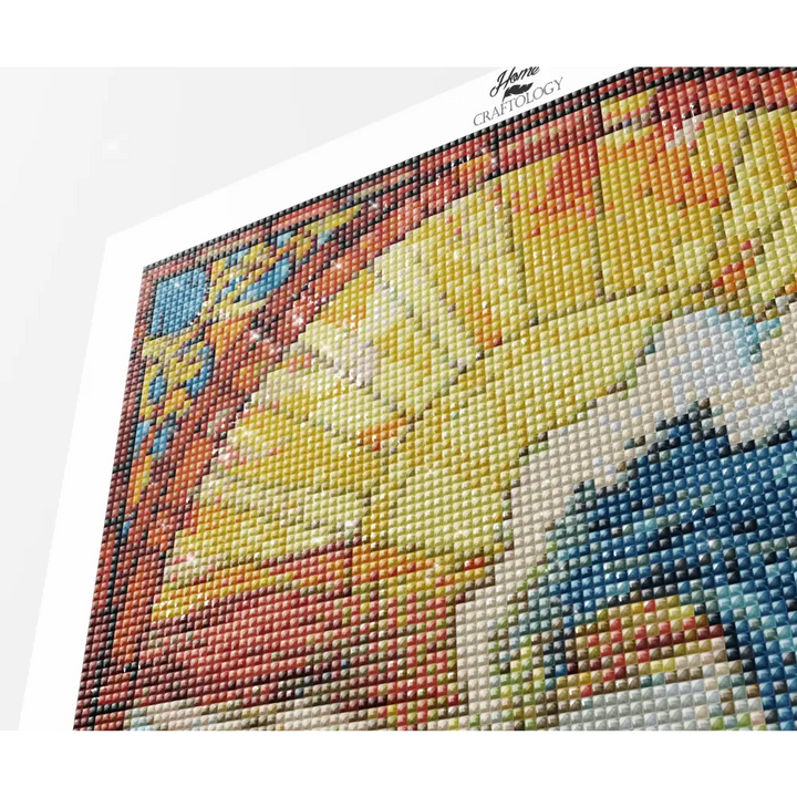 Stained Glass Waves - Exclusive Premium Diamond Painting Kit - Diamond Painting Kit