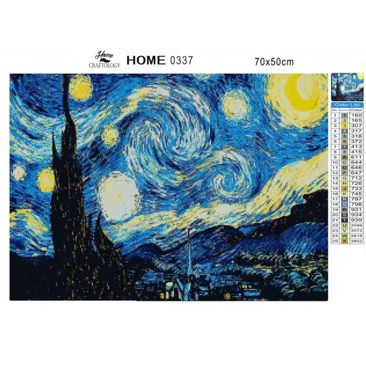 Starry Night - Premium Diamond Painting Kit - Diamond Painting Kit