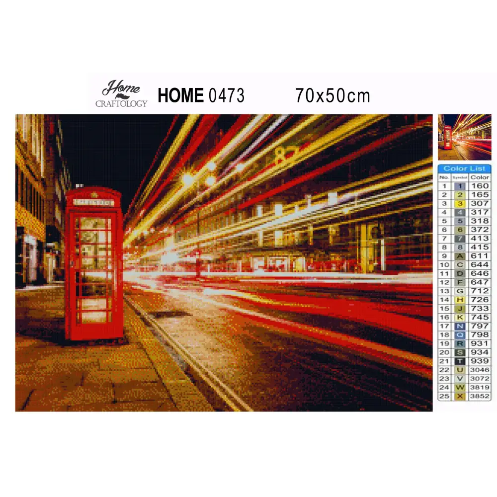 Streets of London - Premium Diamond Painting Kit - Diamond Painting Kit