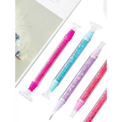 Stylish Diamond Paining Pen with 4 Replaceable Tips - Diamond Painting Cross Stitch
