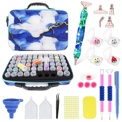 Stylish Diamond Painting Accessories Package - Blue Marble - Diamond Painting Accessory