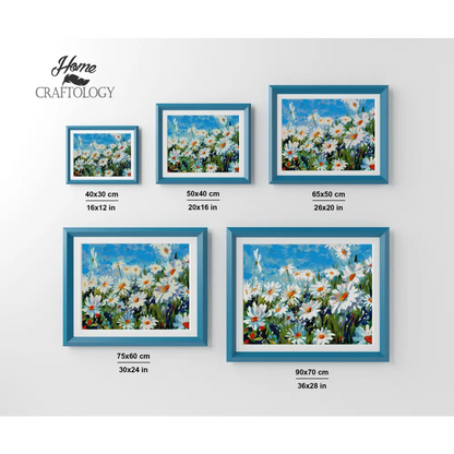 Summer Daisies - Exclusive Premium Diamond Painting Kit - Diamond Painting Kit