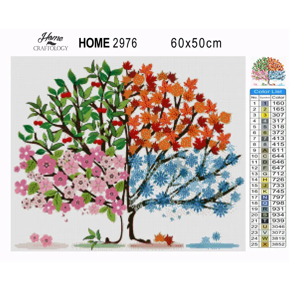 Summer Fall Spring Winter - Premium Diamond Painting Kit - Diamond Painting Kit