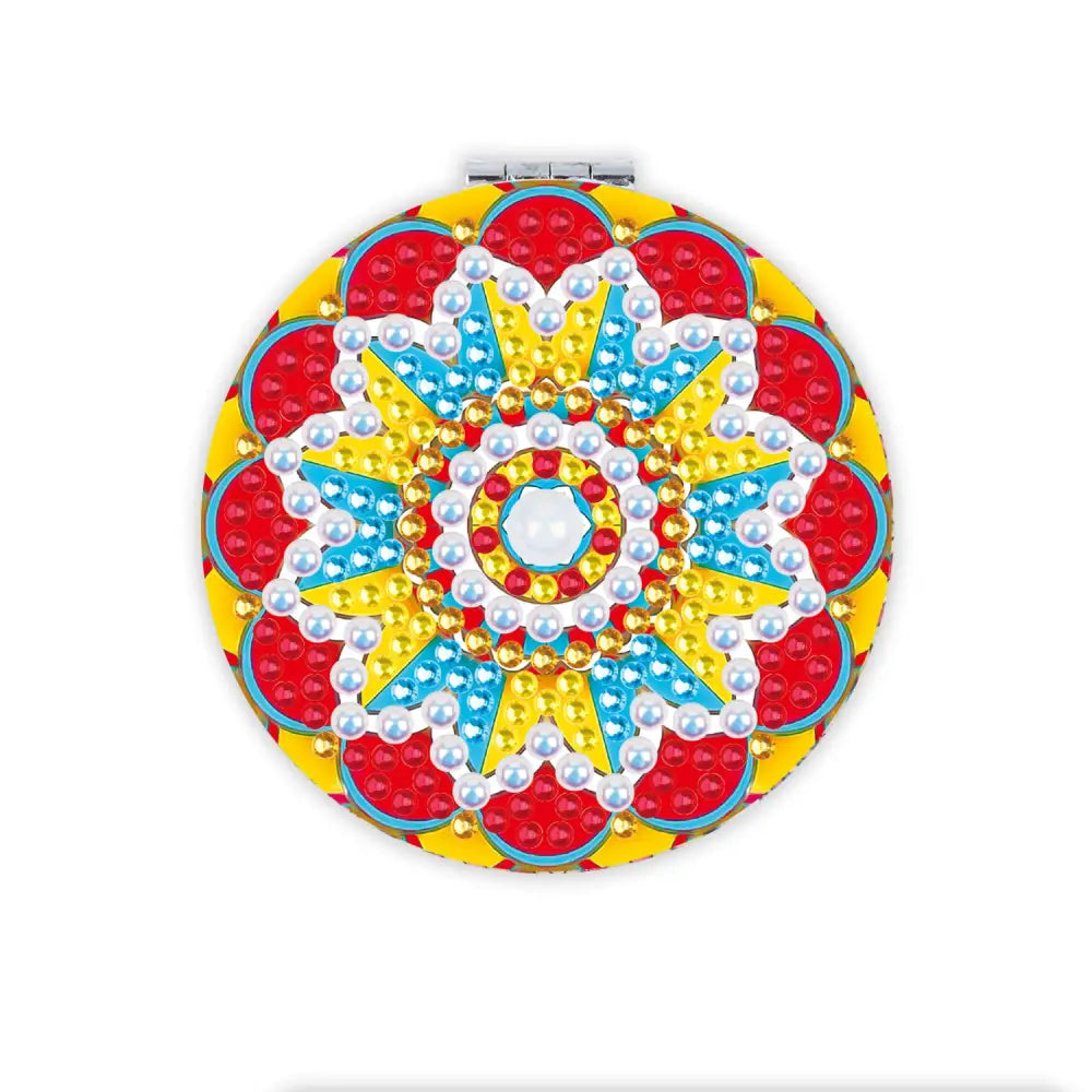 Sun Mandala - Diamond Painting Compact Mirror - Compact Mirror