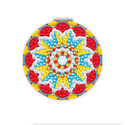 Sun Mandala - Diamond Painting Compact Mirror - Compact Mirror