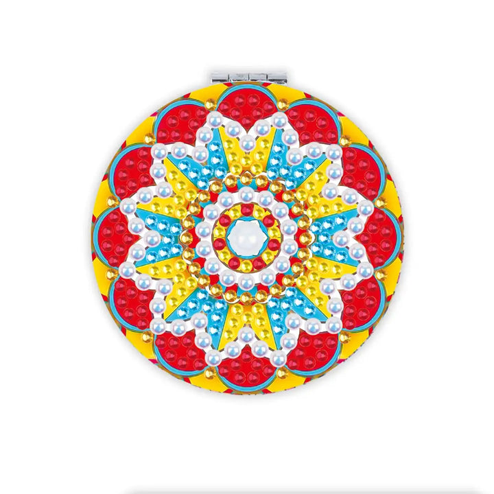 Sun Mandala - Diamond Painting Compact Mirror - Compact Mirror