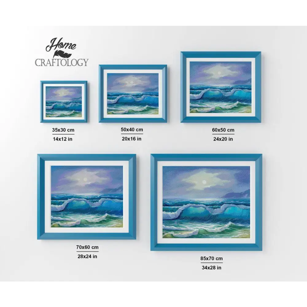 Sunlit Waves - Exclusive Premium Diamond Painting Kit - Diamond Painting Kit