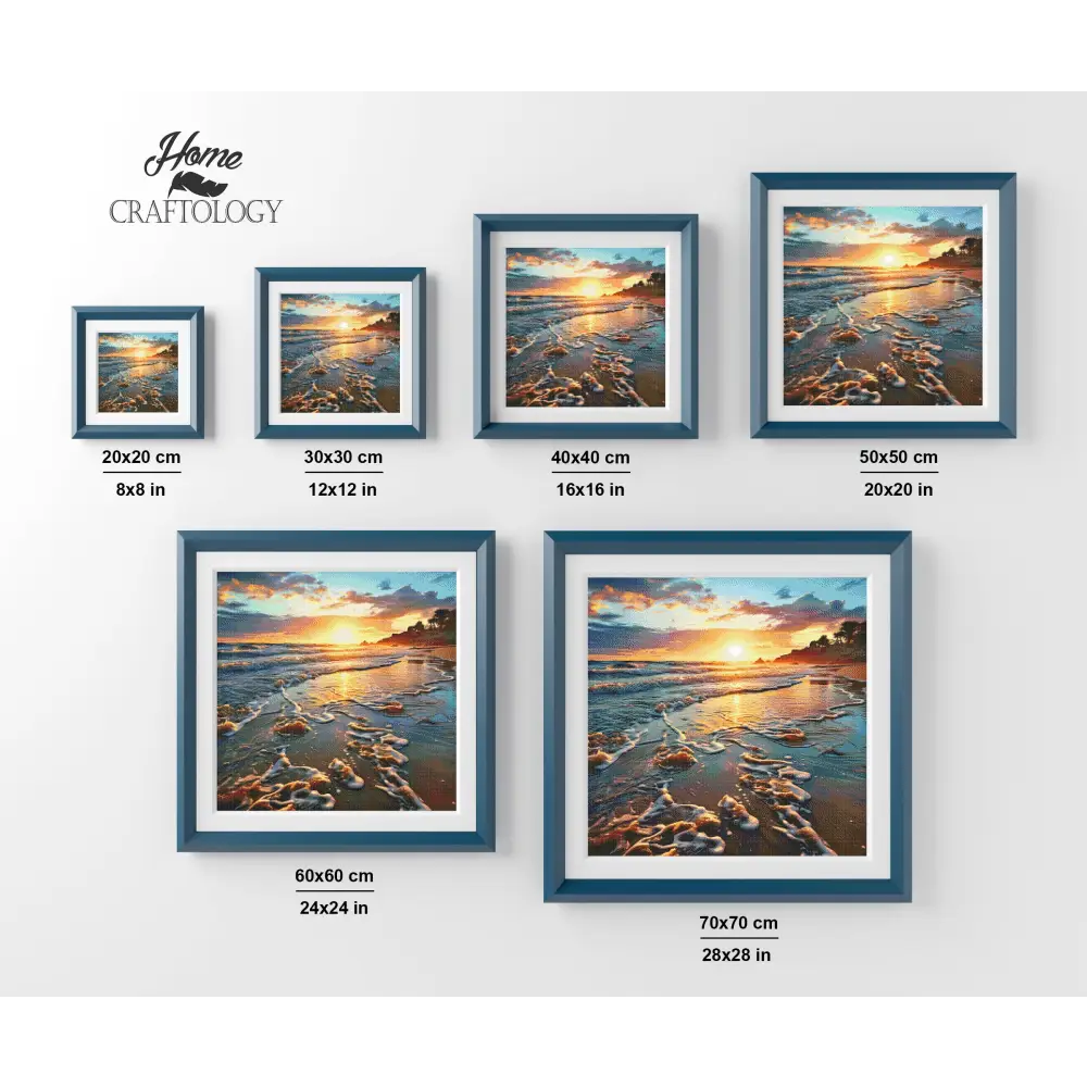 Sunset by the Shore - Exclusive Premium Diamond Painting Kit - Diamond Painting Kit