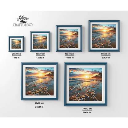 Sunset by the Shore - Exclusive Premium Diamond Painting Kit - Diamond Painting Kit