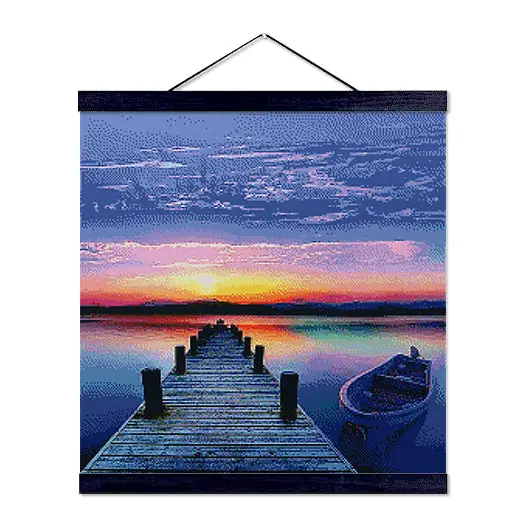 Sunset Dock - Premium Diamond Painting Kit - Diamond Painting Kit