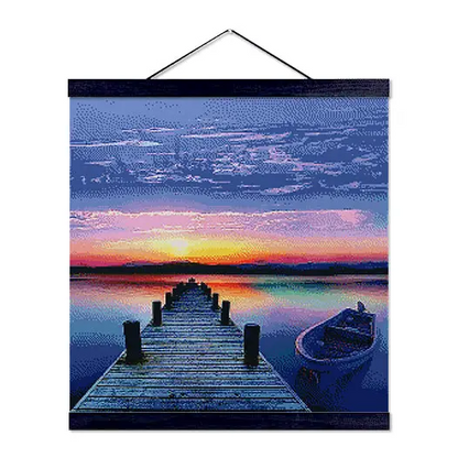 Sunset Dock - Premium Diamond Painting Kit - Diamond Painting Kit
