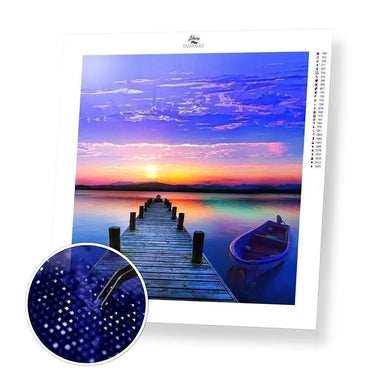 Sunset Dock - Premium Diamond Painting Kit
