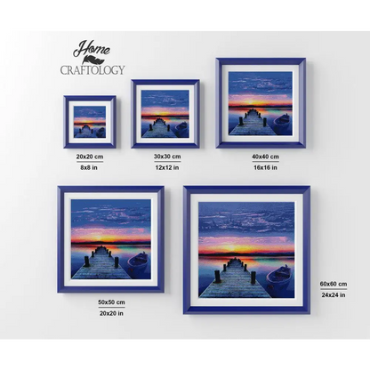 Sunset Dock - Premium Diamond Painting Kit - Diamond Painting Kit