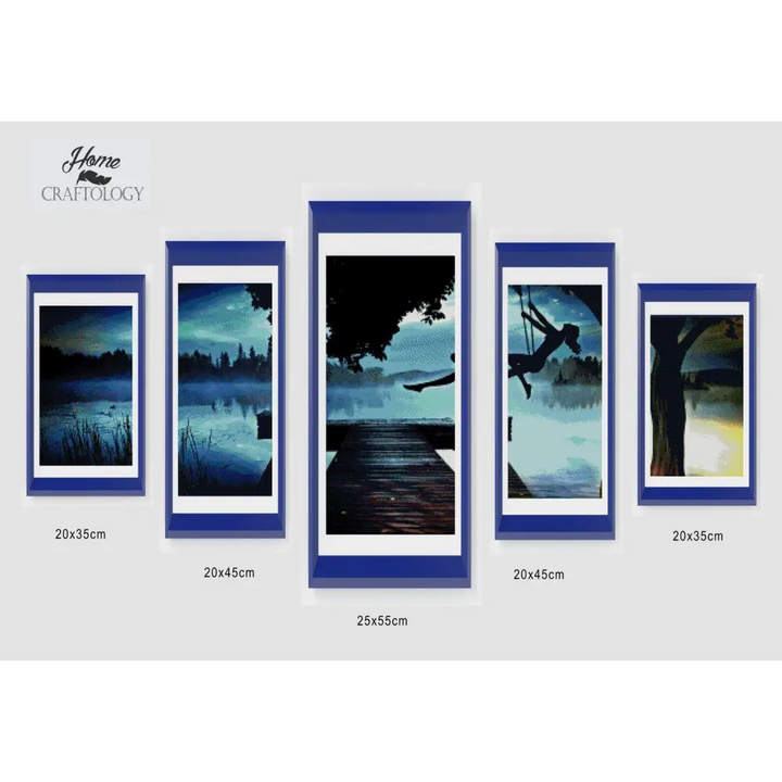 Swinging Girl Panel - Diamond Painting Panels - Small / Square - Diamond Painting Cross Stitch