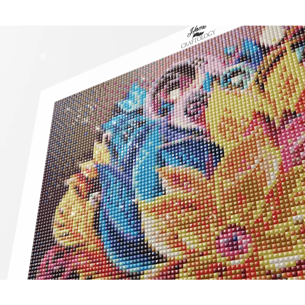Swirls and Flowers - Exclusive Premium Diamond Painting Kit - Diamond Painting Kit