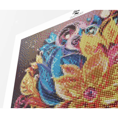Swirls and Flowers - Exclusive Premium Diamond Painting Kit - Diamond Painting Kit