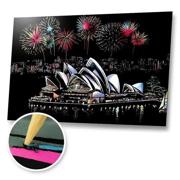 Sydney Australia - Scratch Painting Kit - Scratch Painting