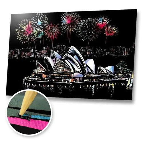 Sydney Australia - Scratch Painting Kit - Scratch Painting