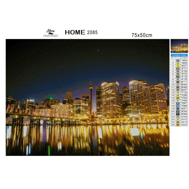 Sydney’s Skyline - Premium Diamond Painting Kit - Diamond Painting Kit