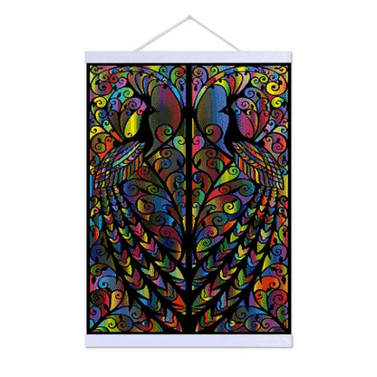 Symmetrical Peacocks - Premium Diamond Painting Kit - Diamond Painting Kit