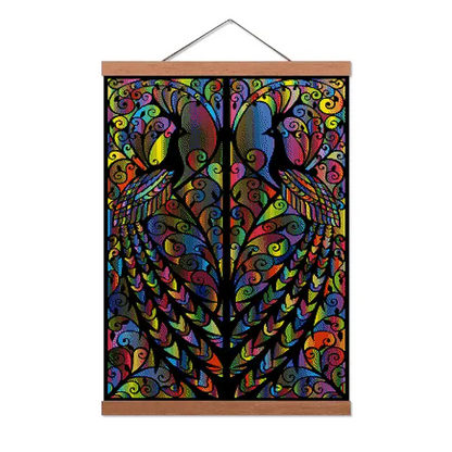 Symmetrical Peacocks - Premium Diamond Painting Kit - Diamond Painting Kit