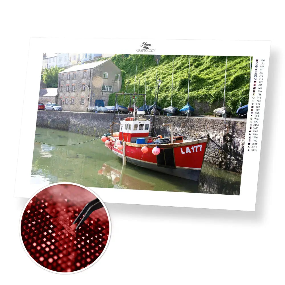 Tenby Harbour - Premium Diamond Painting Kit - 45x30cm / 18x12’’ / Square (Most Popular) - Diamond Painting Kit
