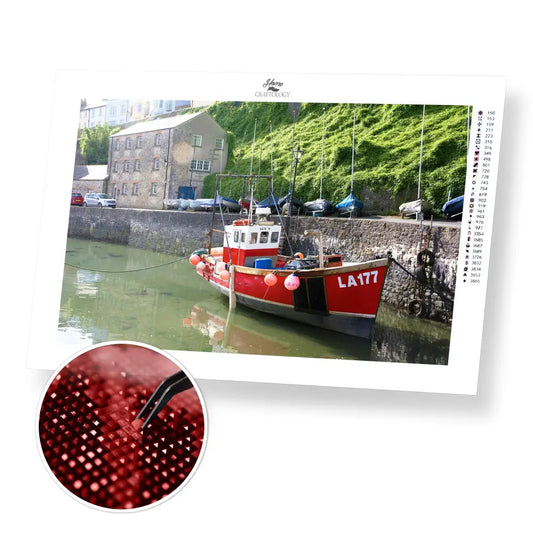 Tenby Harbour - Premium Diamond Painting Kit - 45x30cm / 18x12’’ / Square (Most Popular) - Diamond Painting Kit