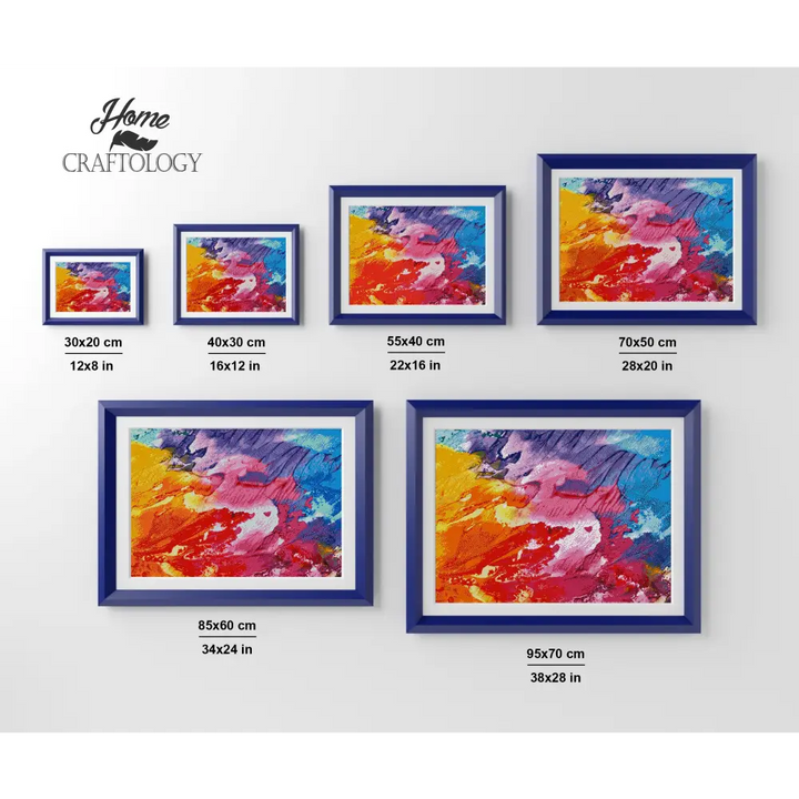 Textured Paint Abstract - Premium Diamond Painting Kit - Diamond Painting Kit
