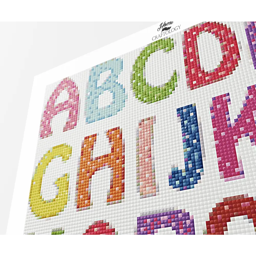 The Alphabets - Premium Diamond Painting Kit - Diamond Painting Kit