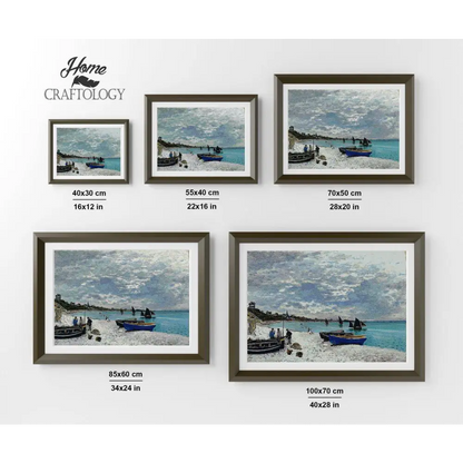 The Beach at Sainte Adresse - Premium Diamond Painting Kit - Diamond Painting Kit