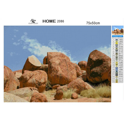 The Devils Marbles - Premium Diamond Painting Kit - Diamond Painting Kit