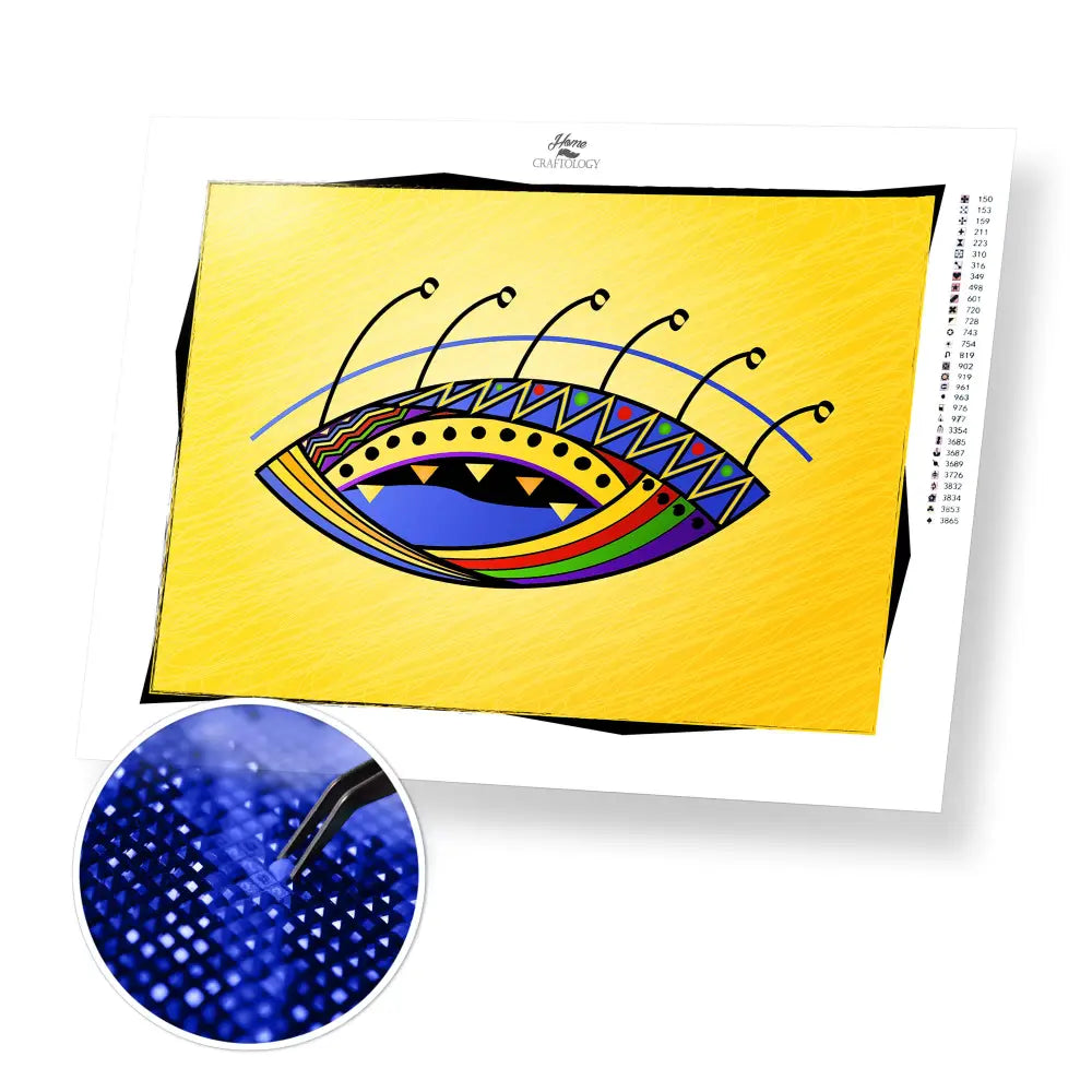 The Eye - Premium Diamond Painting Kit - 40x30cm / 16x12’’ / Square (Most Popular) - Diamond Painting Kit