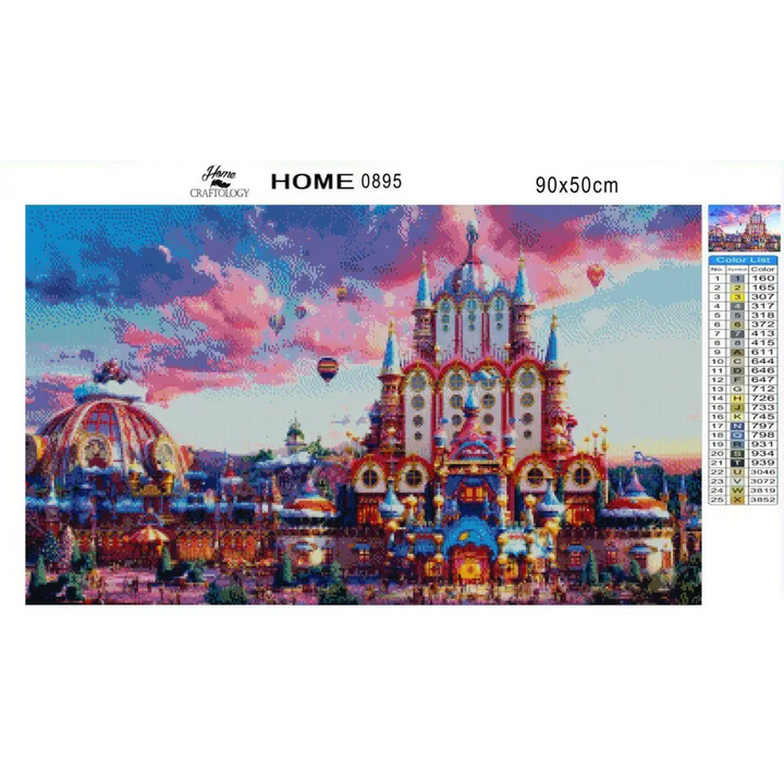 The Fairytale Castle - Diamond Painting Kit - Home Craftology