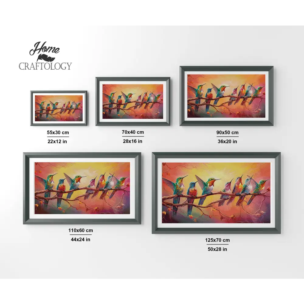 The Hummingbirds - Premium Diamond Painting Kit - Diamond Painting Kit