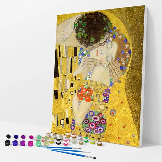 The Kiss Kit - Paint By Numbers - 30x40cm / 12x16’’ / No Frame - Paint By Numbers