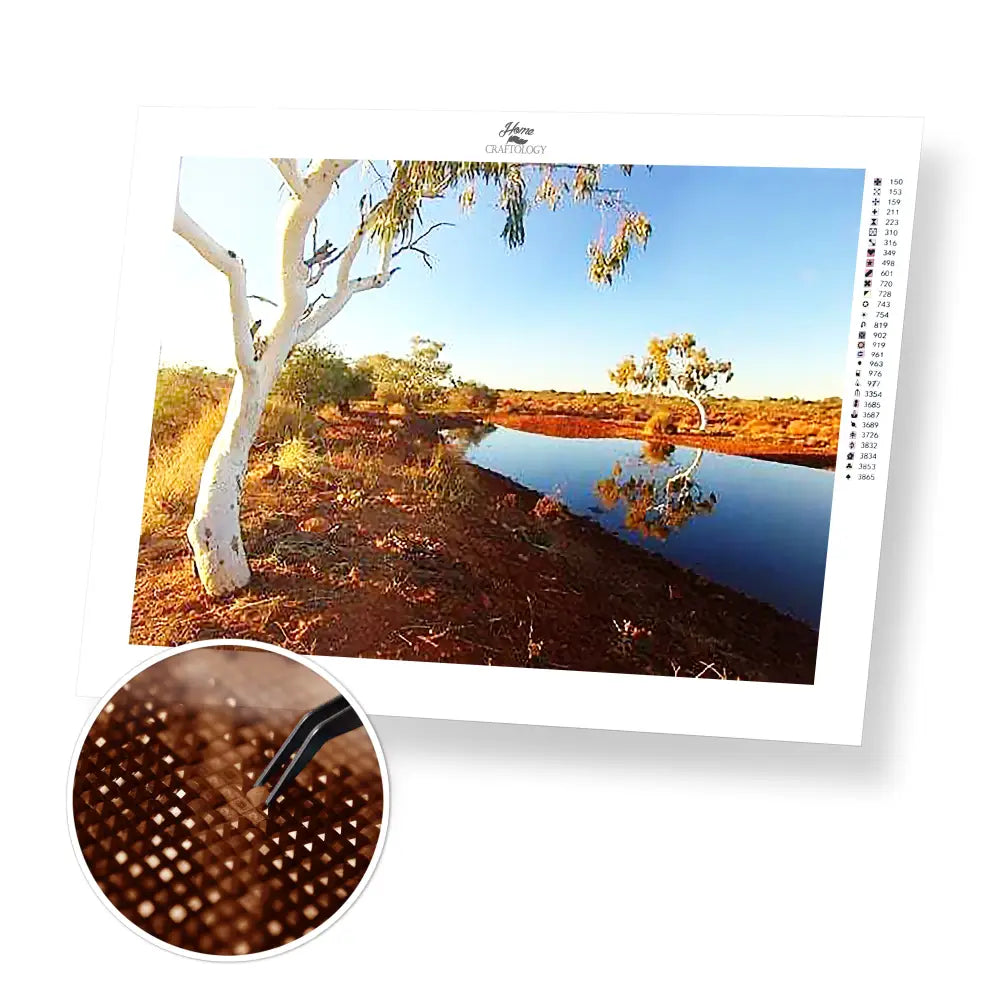 The Outback - Premium Diamond Painting Kit - 40x30cm / 16x12’’ / Square (Most Popular) - Diamond Painting Kit