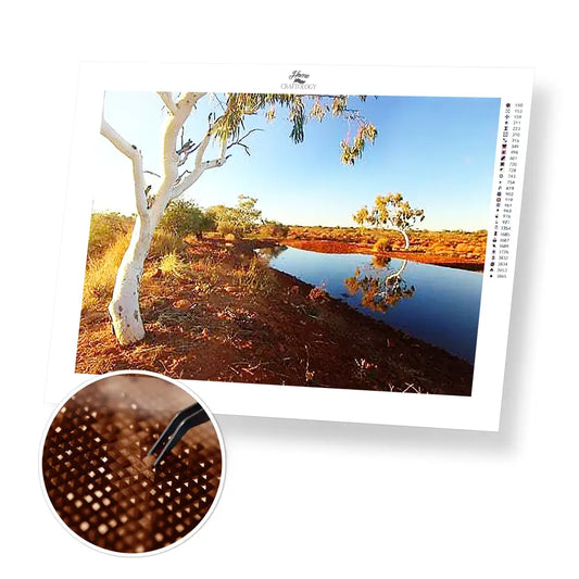 The Outback - Premium Diamond Painting Kit - 40x30cm / 16x12’’ / Square (Most Popular) - Diamond Painting Kit