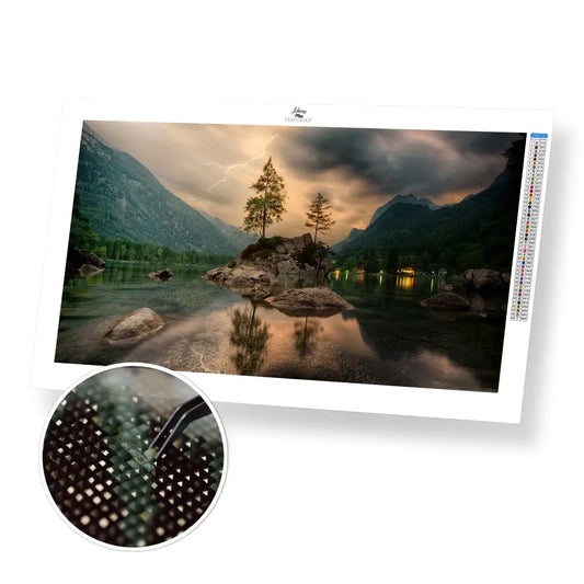 Thunderstorm - Premium Diamond Painting Kit - 55x30cm / 22x12’’ / Square (Most Popular) - Diamond Painting Kit
