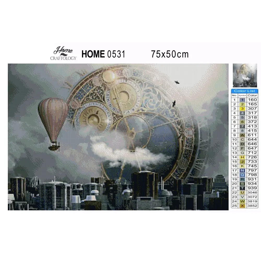 Time Machine - Premium Diamond Painting Kit - Diamond Painting Kit