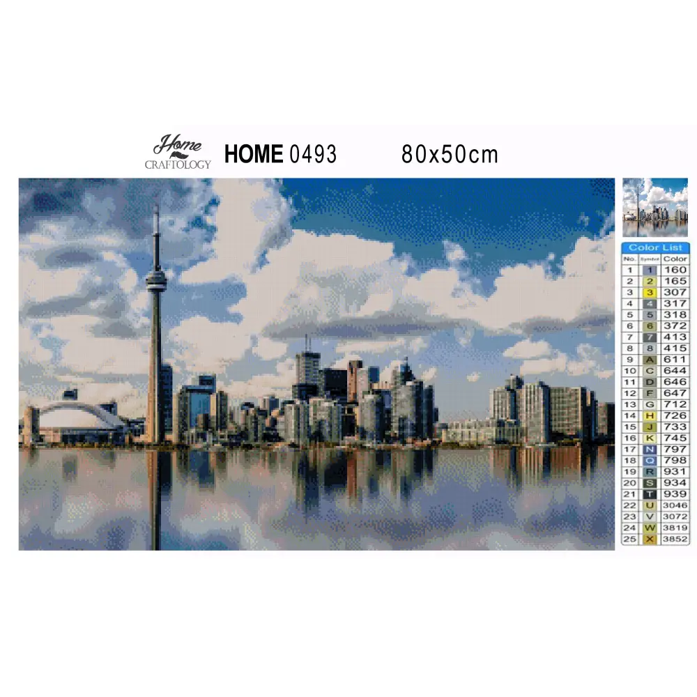 Toronto Skyline - Premium Diamond Painting Kit - Diamond Painting Kit