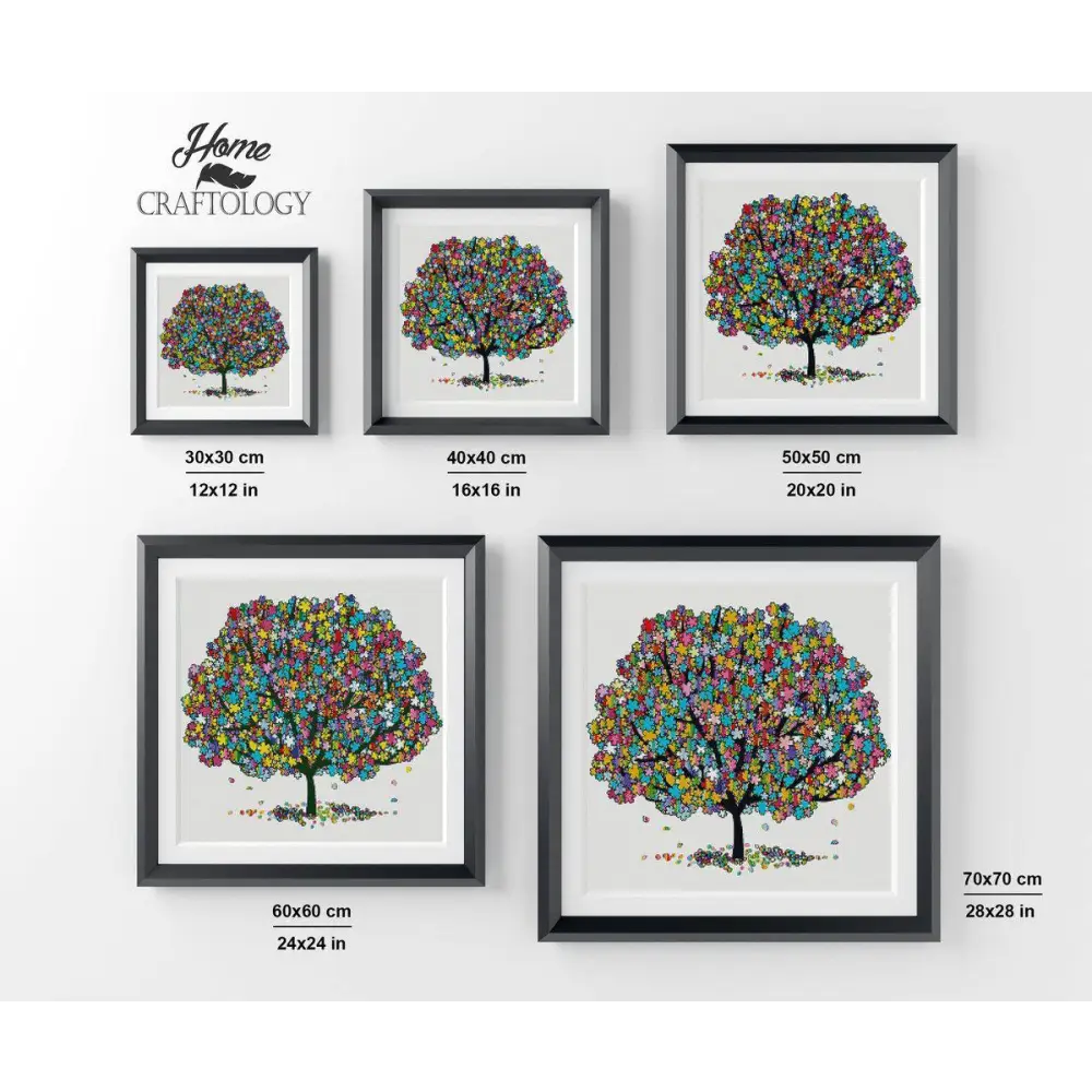 Tree with Rainbow Color - Premium Diamond Painting Kit - Diamond Painting Kit
