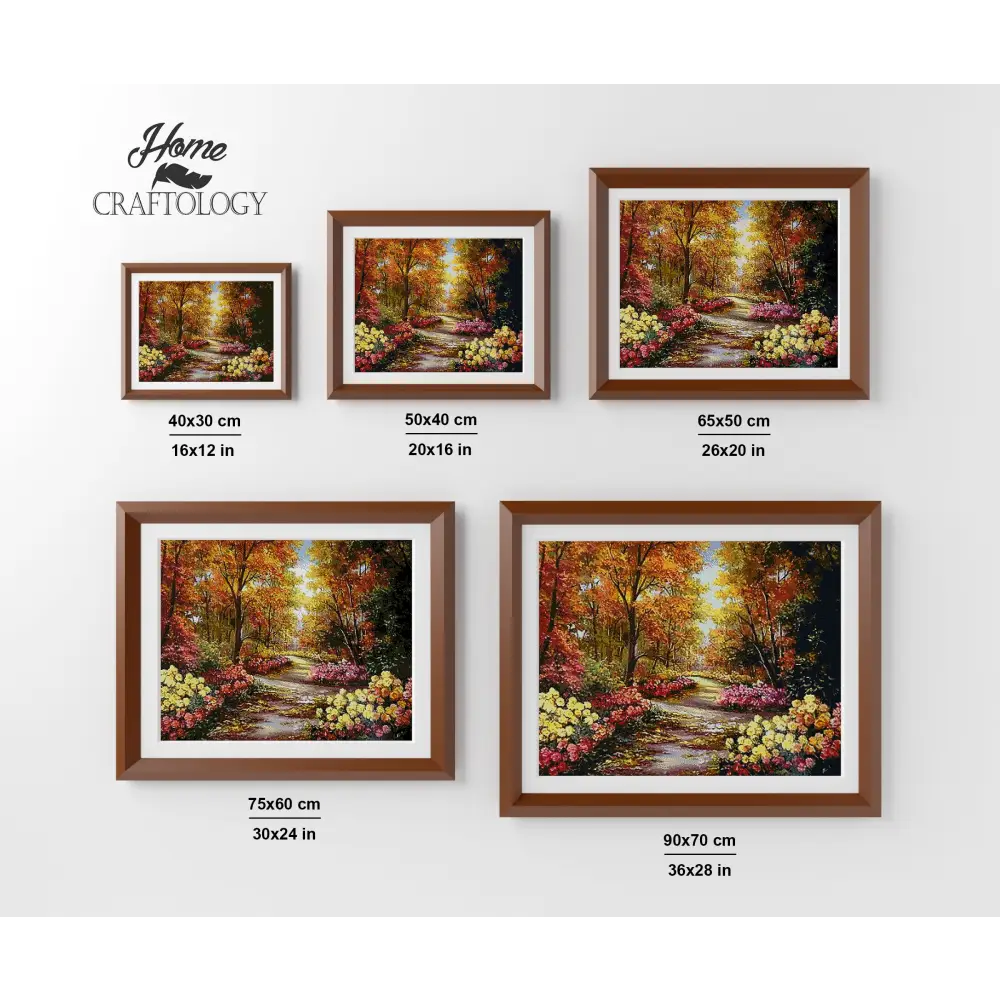 Trees and Flowers - Premium Diamond Painting Kit - Diamond Painting Kit