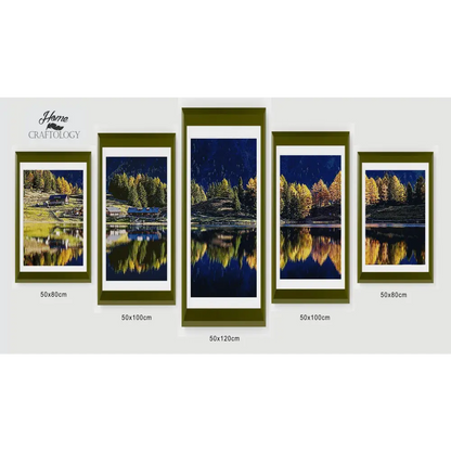 Trees Reflection Panel - Diamond Painting Panels - Large / Square - Diamond Painting Cross Stitch
