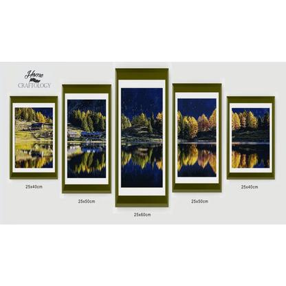 Trees Reflection Panel - Diamond Painting Panels - Small / Square - Diamond Painting Cross Stitch