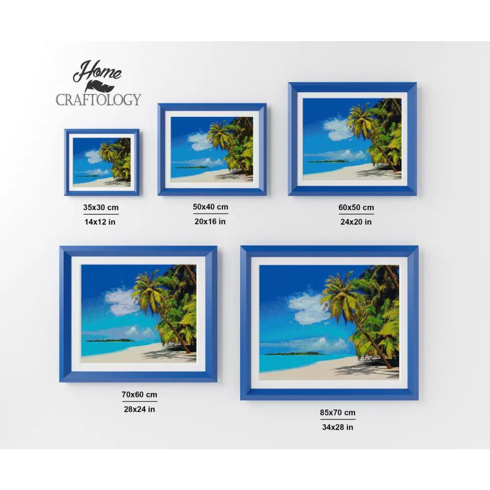 Tropical Beach - Exclusive Premium Diamond Painting Kit - Diamond Painting Kit