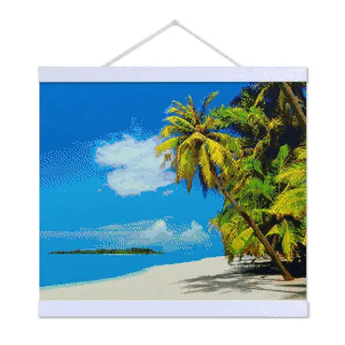 Tropical Beach - Exclusive Premium Diamond Painting Kit - Diamond Painting Kit
