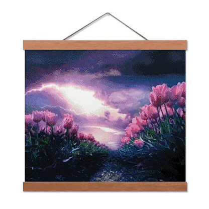 Tulips in the Storm - Exclusive Premium Diamond Painting Kit - Diamond Painting Kit