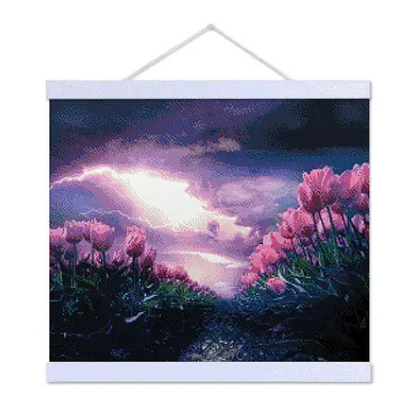 Tulips in the Storm - Exclusive Premium Diamond Painting Kit - Diamond Painting Kit