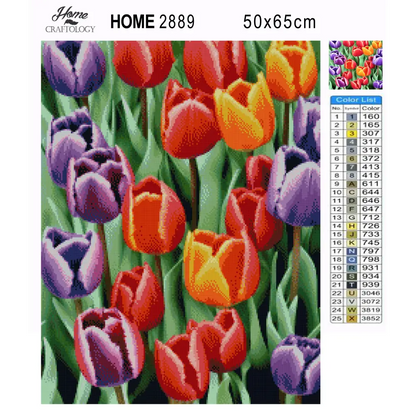 Tulips Painting - Premium Diamond Painting Kit - Diamond Painting Kit