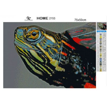 Turtle’s Head - Premium Diamond Painting Kit - Diamond Painting Kit